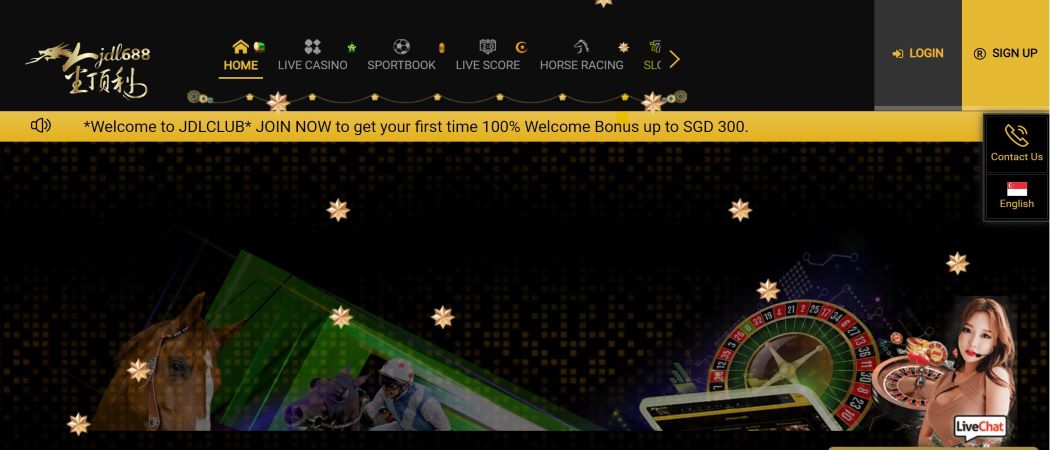 JDL688 Online Casino Singapore Homepage