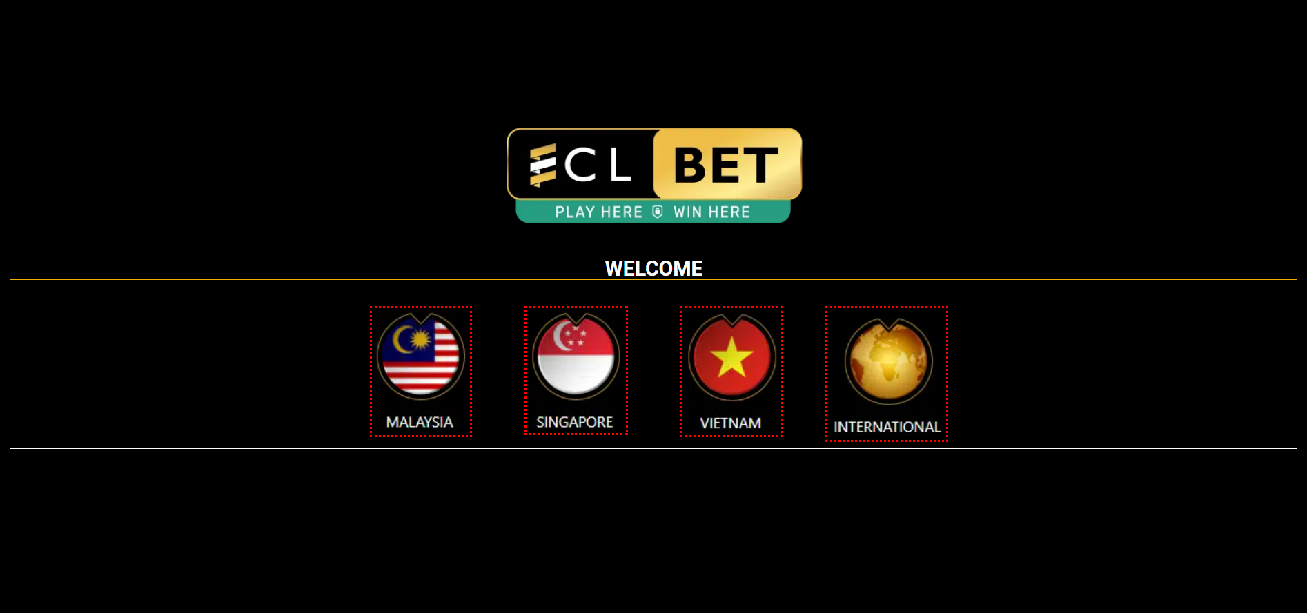 Eclbet Online Casino Singapore Homepage